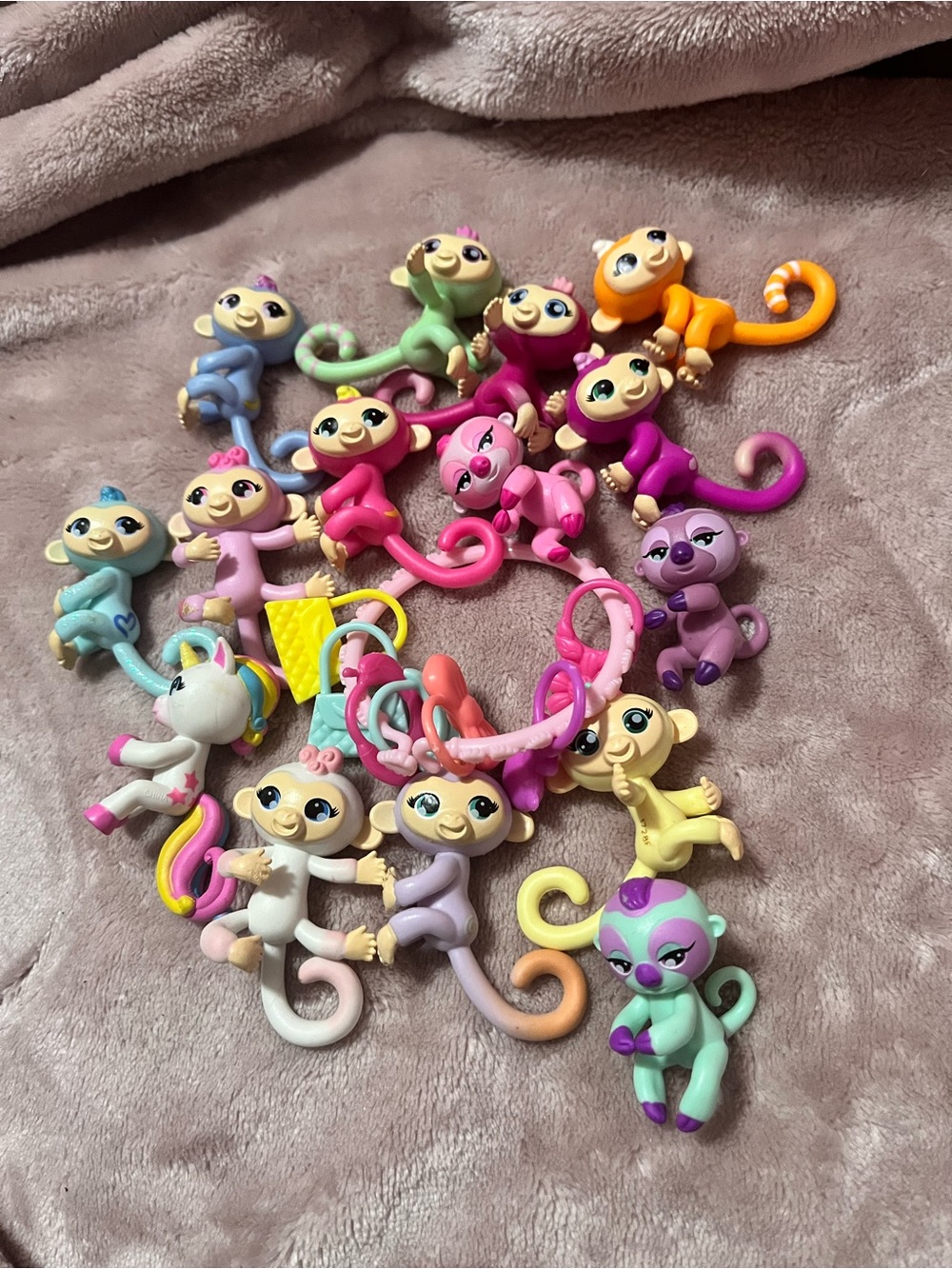 Fingerling figures lot monkeys and unicorns and sloths